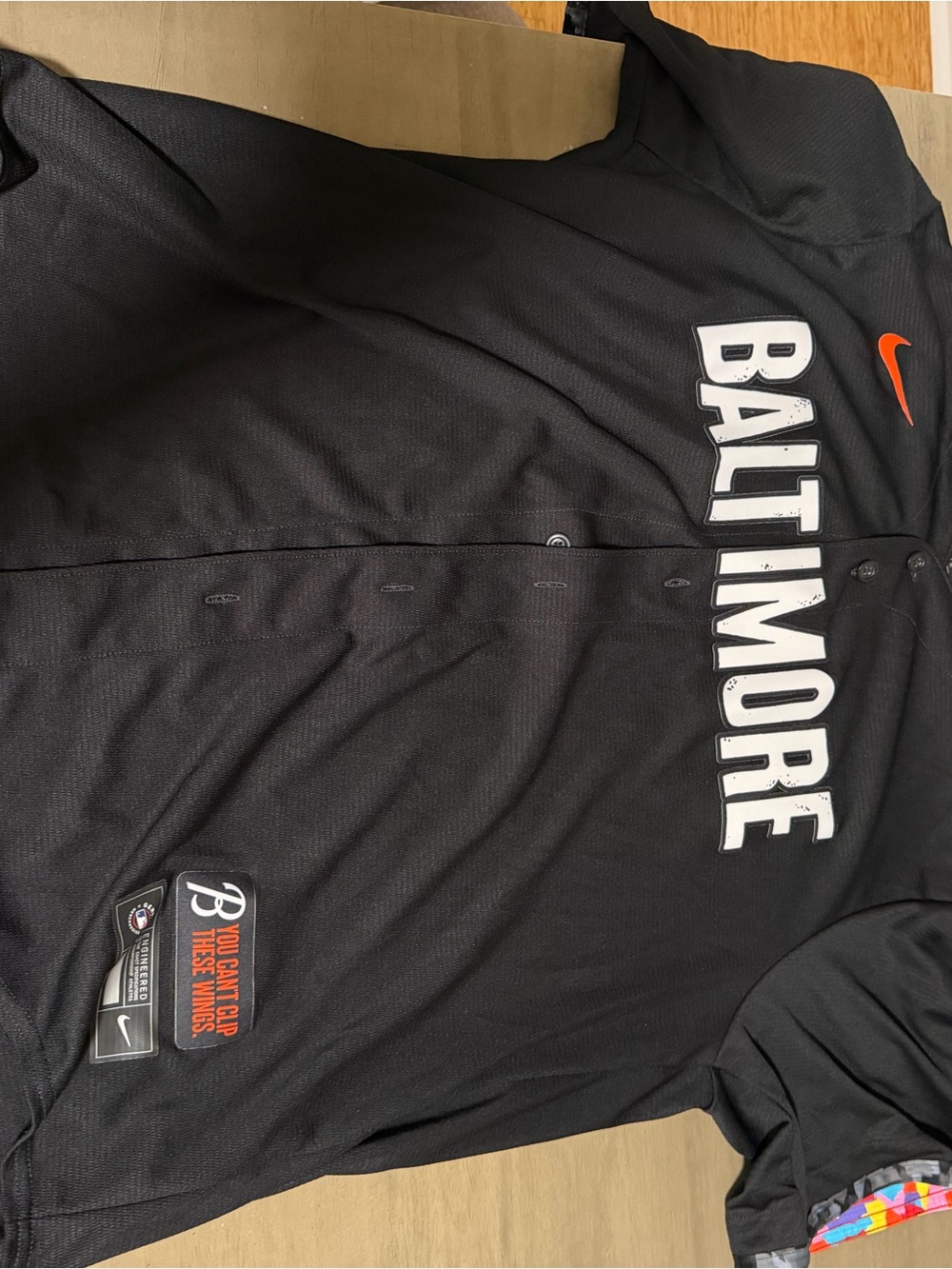 Adley Rutschman Nike Black Baltimore Button-Front Team Jersey